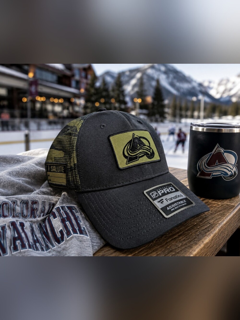 Colorado Avalanche Military Appreciation Trucker Hat NWT Fanatics Adjustable